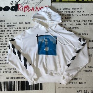 Off White “Mona Lisa” print hoodie